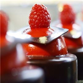 Chocolate with raspberry
